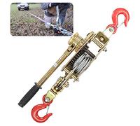 Polipasto Manual de Tracción Cabrestante, Multifunción Trinquete Cabestrante Manual de Palanca con 1.3/1.5m Cables y 2 Gancho, Diseño Anti-Retroceso, Tracción: 2/3/4 Tonelada