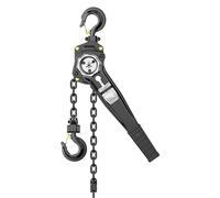 polipastos manuales de cadena, Polipasto manual con extractor de cadena y palanca de trinquete con 2 ganchos, 0,75-6 t, 1,5-12 m(3t 6m)