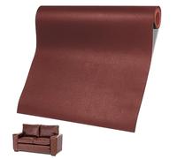 Polipiel Adhesivo, 60 x 137cm Parche Cuero, Parches para Polipiel, Polipiel Adhesiva, Polipiel Adhesiva Piel, Cuero Adhesivo para Tapizar para Sofá, Cabecera, Asiento de Coche, Muebles (Marrón rojizo)