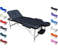 Polironeshop Mercurio Camilla de Aluminio Ligera portátil para Masaje estética Tattoo 60 cm (Negro)