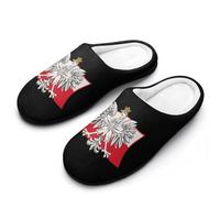 Polish Eagle Flag - Pantuflas de casa para hombre, para interiores y exteriores, con suela de goma, Estilo:, 42.5 EU