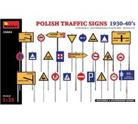 Polish Traffic Signs 1930-40 Diorama 1 :3 5 Plástico Modelo Kit Miniart