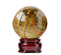 Polished Divination Gemstone Sphere Opal Crystal Ball Ornaments Collecting Crystal Ball Figurine Statue Fengshui Decorations,65~70mm