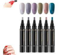 Polishey Nail Polish Pens, 3 in 1 Nail Polish Pens Quick Dry, 36 Colors Gel Pen Set 8ML for Women DIY Art, Compact Ready Design (B-1)