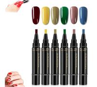 Polishey Nail Polish Pens, 3 in 1 Nail Polish Pens Quick Dry, 36 Colors Gel Pen Set 8ML for Women DIY Art, Compact Ready Design (A-1)