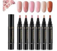 Polishey Nail Polish Pens, 3 in 1 Nail Polish Pens Quick Dry, 36 Colors Gel Pen Set 8ML for Women DIY Art, Portable Beauty Gift Tool (A-6)