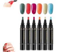 Polishey Nail Polish Pens, 3 in 1 Nail Polish Pens Quick Dry, 36 Colors Gel Pen Set 8ML for Women DIY Art, Compact Ready Design (C-1)