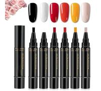 Polishey Nail Polish Pens, 3 in 1 Nail Polish Pens Quick Dry, 36 Colors Gel Pen Set 8ML for Women DIY Art, Portable Beauty Gift Tool (A-5)