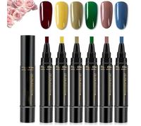 Polishey Nail Polish Pens, 3 in 1 Nail Polish Pens Quick Dry, 36 Colors Gel Pen Set 8ML for Women DIY Art, Portable Beauty Gift Tool (A-2)