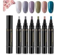 Polishey Nail Polish Pens, 3 in 1 Nail Polish Pens Quick Dry, 36 Colors Gel Pen Set 8ML for Women DIY Art, Portable Beauty Gift Tool (A-3)