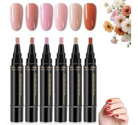 Polishey Nail Polish Pens, 3 in 1 Nail Polish Pens Quick Dry, Gel Nail Art Set with 36 Colors, One Step Nail Gel Pen, for Women DIY Beauty Tool (Set 6)
