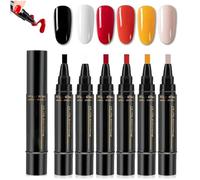 Polishey Nail Polish Pens, 3 in 1 Nail Polish Pens Quick Dry, Polishey Nails Polis Pen Set, 36 Color NailPolish GelPen 8 ML, Nails Pe for Nai Art DIY, Color Nailpolish Gelpen for Women (A-4)