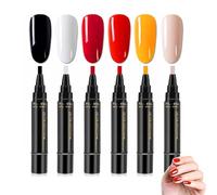 Polishey Nail Polish Pens, Polish Nail Pens, One Step Nail Gel Pen, 3 in 1 Quick Dry, 36 Color Nail Polish Gel Pen for Women (Style A)