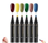 Polishey Nail Polish Pens, Polishey 3 in 1 Nail Pens Quick Dry, 36 Color Nail Gel Pen For Women, Nails Pens for Nails Art DIY, Soak Off Uv Led Nail Varnish Nail Tools (E)