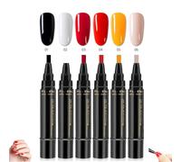 Polishey Nail Polish Pens, Polishey 3 in 1 Nail Pens Quick Dry, 36 Color Nail Gel Pen For Women, Nails Pens for Nails Art DIY, Soak Off Uv Led Nail Varnish Nail Tools (A)