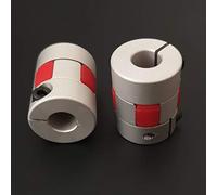 POLISI3D 2 unids 5mm a 8mm eje acoplamiento 25mm L 20mm OD conector de aluminio Junta motor paso a paso Leadscrew acoplador flexible para CR10 CR-10 CR-10S Ender 3 V2 Pro /5, A8 impresora 3D