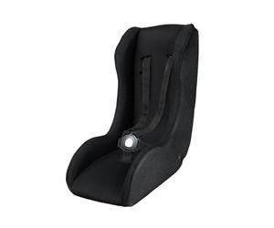 POLISPORT 8015000019 - Mini Pelican Todo Clima Reductor Asiento Bebé con Arnés 5 Puntos para Remolque, Cochecito y Bicicleta Cargo - Transpirable, Seguro y Compatible de 7 a 18 Meses, Negro