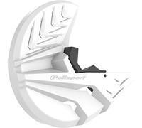 POLISPORT 8151100002 - Protector de disco & horquilla inferior fabricado en polipropileno resistente a los impactos y a la abrasión compatible con motocicletas KAWASAKI en color Blanco