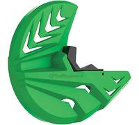 POLISPORT 8151100003 - Protector de disco & horquilla inferior fabricado en polipropileno resistente a los impactos y a la abrasión compatible con motocicletas KAWASAKI en color Verde