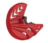 POLISPORT 8151600005 - Protector de disco & horquilla inferior fabricado en polipropileno resistente a los impactos y a la abrasión compatible con motocicletas GAS GAS en color Rojo