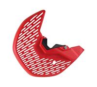 POLISPORT 8158000003 - Protector de horquilla inferior y disco MX fabricado en plástico resistente a los impactos y a la abrasión compatible con motocicletas HONDA en color Rojo