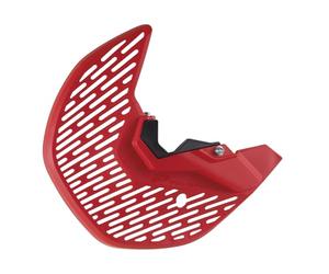 POLISPORT 8158000003 - Protector de horquilla inferior y disco MX fabricado en plástico resistente a los impactos y a la abrasión compatible con motocicletas HONDA en color Rojo