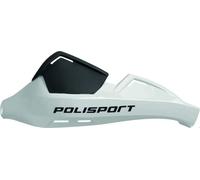 POLISPORT 8305100026 - Paramanos EVOLUTION INTEGRAL 2 puntos de fijación MX-Style fabricado en plástico con kit de montaje incluido compatible con todos los modelos de motocross/enduro en color blanco