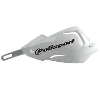 POLISPORT 8306700008 - Paramanos Universal Touquet Con Nuevo Sistema de Montaje Protección Total con Barra de Aluminio, Color Blanco