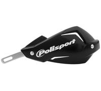 POLISPORT 8306700009 - Paramanos Universal Touquet Con Nuevo Sistema de Montaje Protección Total con Barra de Aluminio, Color Negro