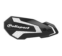 POLISPORT 8308200013 - Paramanos MX FLOW 1 punto de fijación MX-Style fabricado en plástico con kit de montaje incluido compatible con motocicletas Yamaha en color negro/blanco
