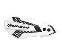 POLISPORT 8308200014 - Paramanos MX FLOW 1 punto de fijación MX-Style fabricado en plástico con kit de montaje incluido compatible con motocicletas Yamaha en color blanco/negro