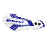 POLISPORT 8308200016 - Paramanos MX FLOW 1 punto de fijación MX-Style fabricado en plástico con kit de montaje incluido compatible con motocicletas Yamaha en color blanco/azul