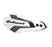 POLISPORT 8308200018 - Paramanos MX FLOW 1 punto de fijación MX-Style fabricado en plástico con kit de montaje incluido compatible con motocicletas Honda en color blanco/negro