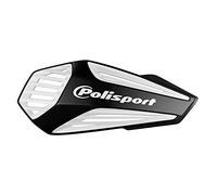 POLISPORT 8308400001 - Paramanos MX AIR 1 punto de fijación MX-Style fabricado en plástico con kit de montaje incluido compatible con todos los modelos de enduro/mx/atv en color negro/blanco