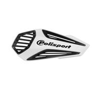 POLISPORT 8308400002 - Paramanos MX AIR 1 punto de fijación MX-Style fabricado en plástico con kit de montaje incluido compatible con todos los modelos de enduro/mx/atv en color blanco/negro