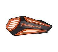POLISPORT 8308400005 - Paramanos MX AIR 1 punto de fijación MX-Style fabricado en plástico con kit de montaje incluido compatible con todos los modelos de enduro/mx/atv en color negro/naranja