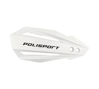 POLISPORT 8308500007 - Paramanos BULLIT 1 punto de fijación MX-Style fabricado en plástico con kit de montaje incluido compatible con motocicletas KTM, GAS GAS, Husqvarna, Sherco en color blanco