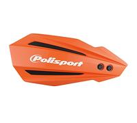 POLISPORT 8308500008 - Paramanos BULLIT 1 punto de fijación MX-Style fabricado en plástico con kit de montaje incluido compatible con motocicletas KTM, GAS GAS, Husqvarna, Sherco en color naranja