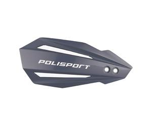 POLISPORT 8308500010 - Paramanos BULLIT 1 punto de fijación MX-Style fabricado en plástico con kit de montaje incluido compatible con motocicletas KTM, GAS GAS, Husqvarna, Sherco en color nardo gris