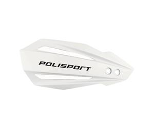 POLISPORT 8308500019 - Paramanos BULLIT 1 punto de fijación MX-Style fabricado en plástico con kit de montaje incluido compatible con motocicletas Yamaha en color blanco