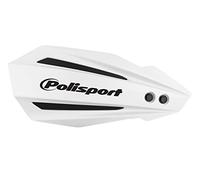 POLISPORT 8308500025 - Paramanos BULLIT 1 punto de fijación MX-Style fabricado en plástico con kit de montaje incluido compatible con motocicletas Honda en color blanco