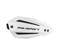 POLISPORT 8308600002 - Paramanos BULLIT FWA 2 puntos de fijación fabricado en plástico con kit de montaje incluido compatible con todos los modelos de motocross/enduro en color blanco