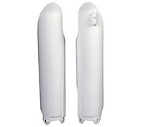POLISPORT 8351400001 - Juego de protectores de horquilla fabricado en polipropileno resistente a los impactos sin herrajes compatible con motocicletas Yamaha en color blanco