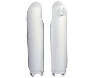 POLISPORT 8351400001 - Juego de protectores de horquilla fabricado en polipropileno resistente a los impactos sin herrajes compatible con motocicletas Yamaha en color blanco