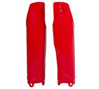Polisport Juego protectores de horquilla 8351700003 Polipropileno sin herrajes compatible Honda Rojo
