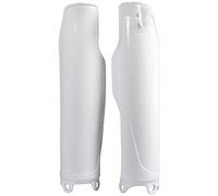 POLISPORT 8351800001 - Juego de protectores de horquilla fabricado en polipropileno resistente a los impactos sin herrajes compatible con motocicletas Kawasaki en color blanco