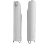 POLISPORT 8351900001 - Juego de protectores de horquilla fabricado en polipropileno resistente a los impactos sin herrajes compatible con motocicletas Honda en color blanco