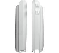 POLISPORT 8392000001 - Juego de protectores de horquilla fabricado en polipropileno resistente a los impactos sin herrajes compatible con motocicletas Yamaha en color blanco