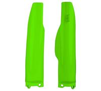 POLISPORT 8398000008 - Juego de protectores de horquilla fabricado en polipropileno resistente a los impactos sin herrajes compatible con motocicletas Kawasaki en color verde