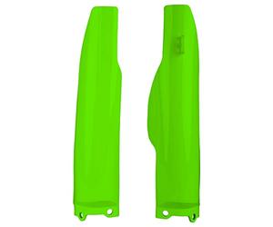 POLISPORT 8398000008 - Juego de protectores de horquilla fabricado en polipropileno resistente a los impactos sin herrajes compatible con motocicletas Kawasaki en color verde